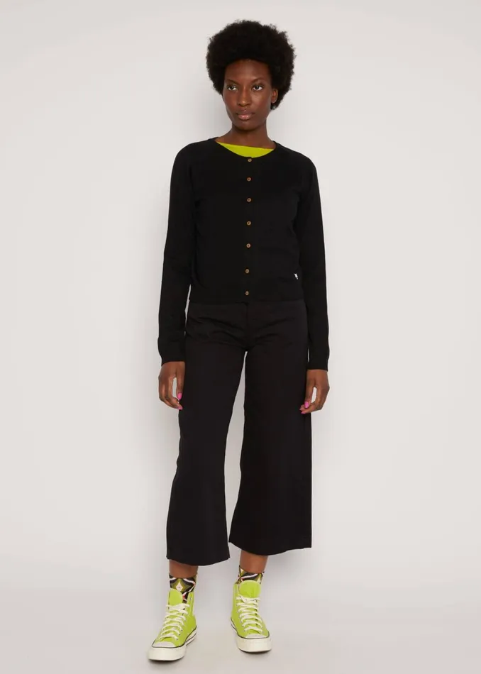 Blutsgeschwister Cardigan Knot Hop Black Women Cardigans