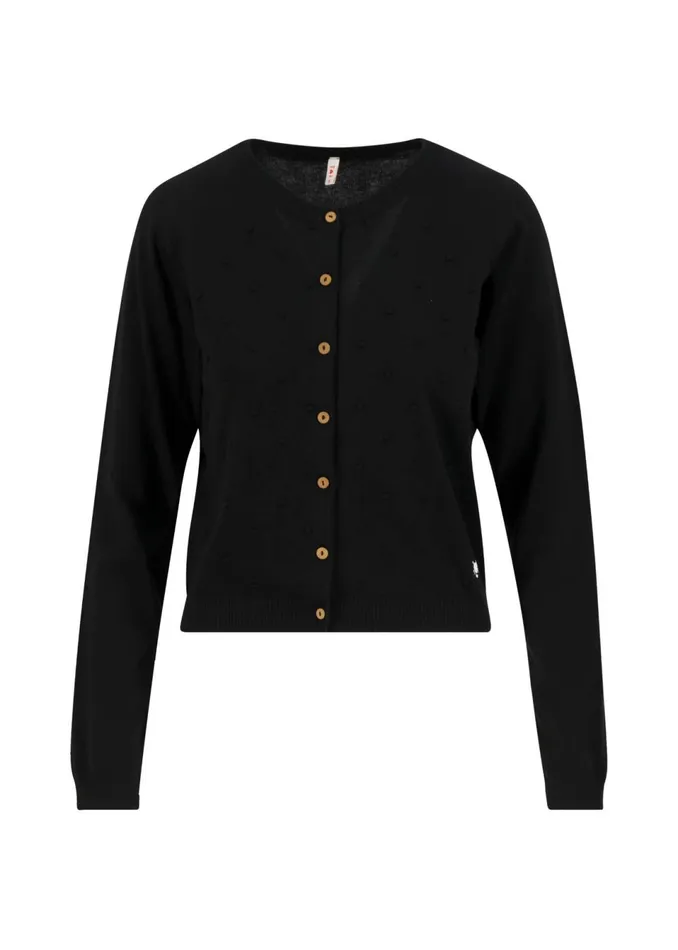 Blutsgeschwister Cardigan Knot Hop Black Women Cardigans