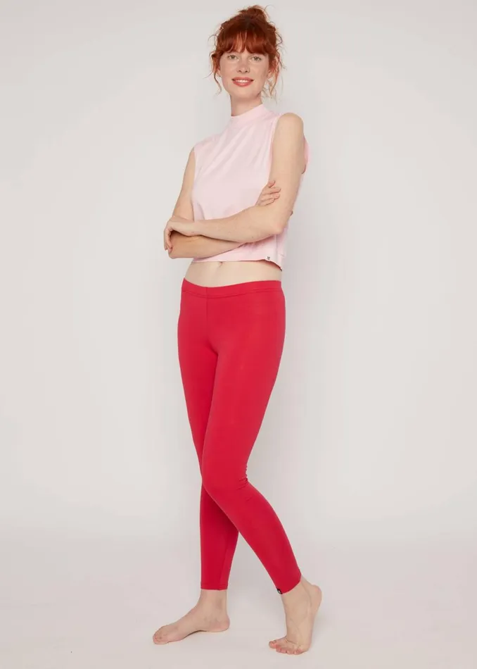 Blutsgeschwister Cotton Leggings Lovely Legs Red Women Leggings