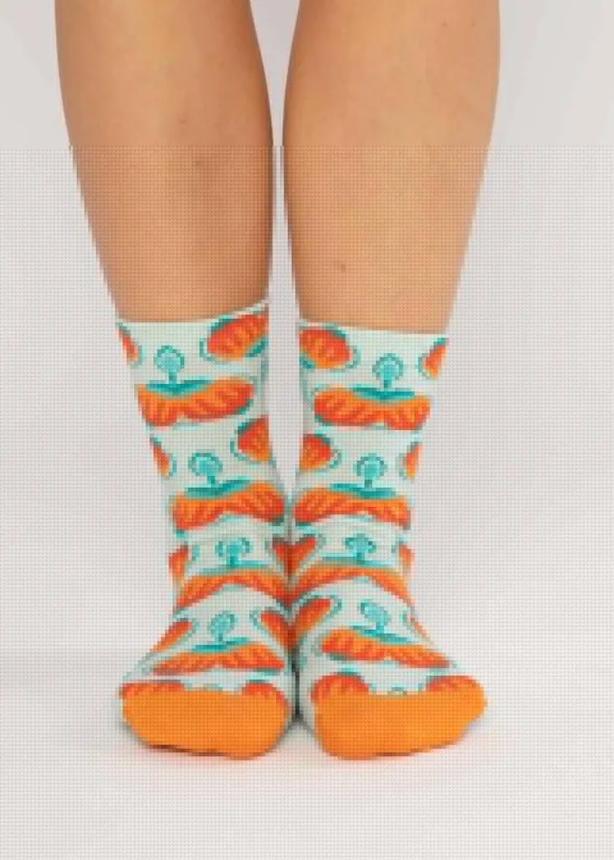 Blutsgeschwister Cotton Socks Sensational Steps Green Women Other Accessoires