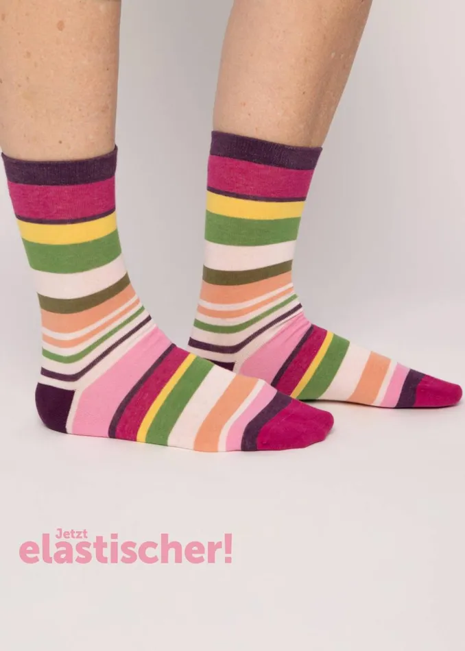 Blutsgeschwister Cotton Socks Sensational Steps Pink Women Socks