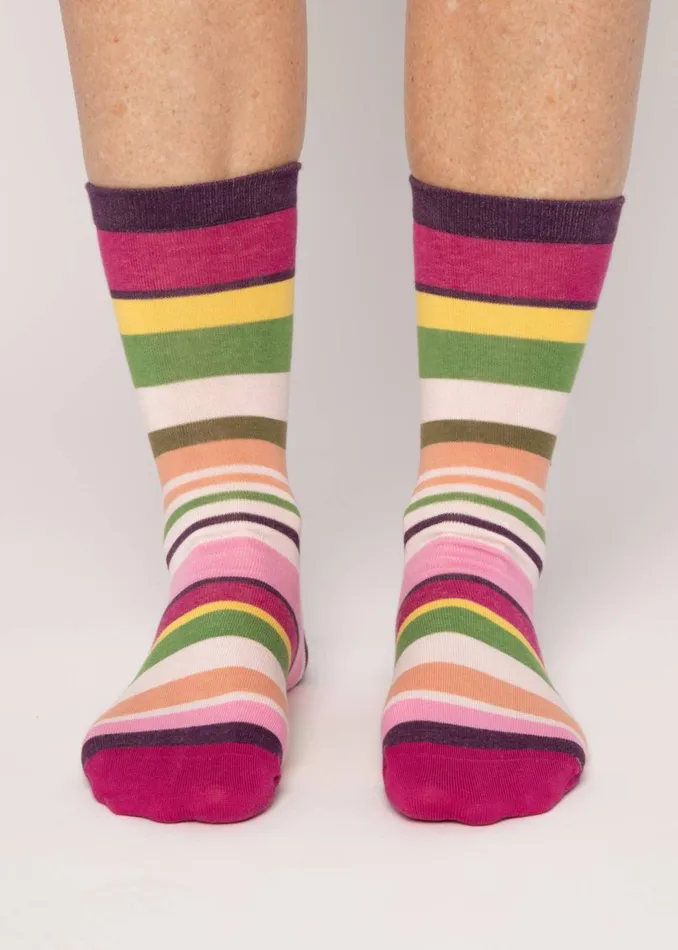 Blutsgeschwister Cotton Socks Sensational Steps Pink Women Socks