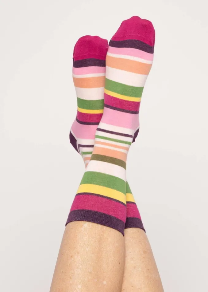 Blutsgeschwister Cotton Socks Sensational Steps Pink Women Socks