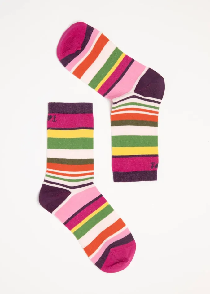 Blutsgeschwister Cotton Socks Sensational Steps Pink Women Socks