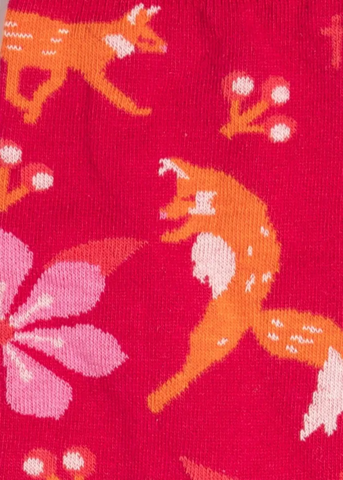 Blutsgeschwister Cotton Socks Sensational Steps Red Women Socks