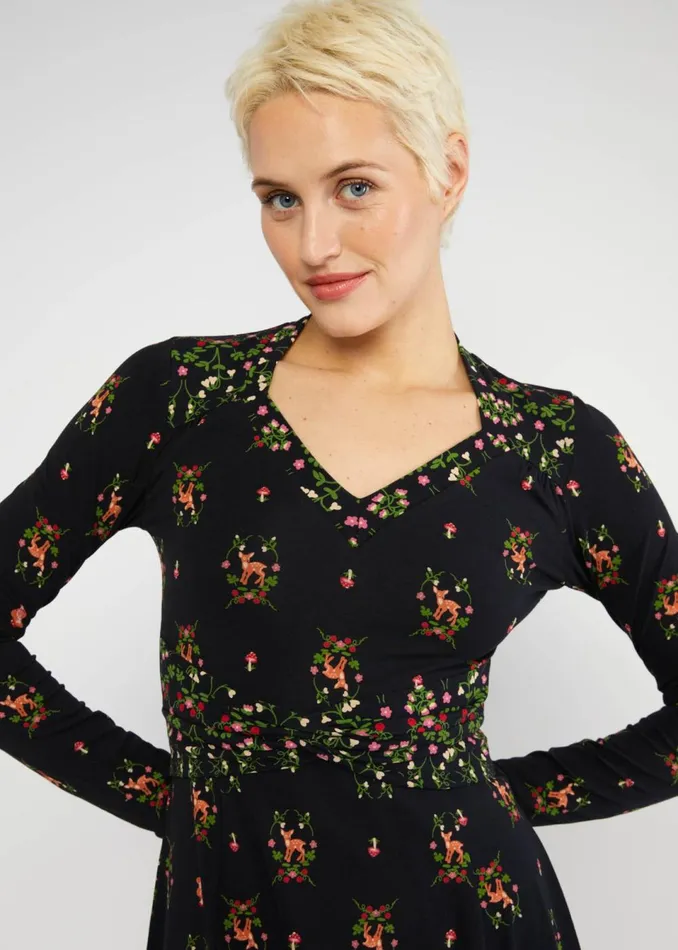 Blutsgeschwister Jersey Dress Shake Rattle And Roll Black Women Dresses