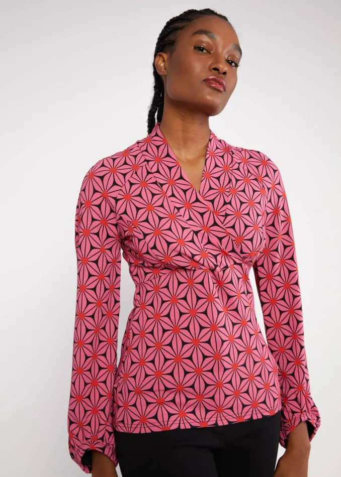 Blutsgeschwister Jersey Top Whispering Serenity Pink Women Tops