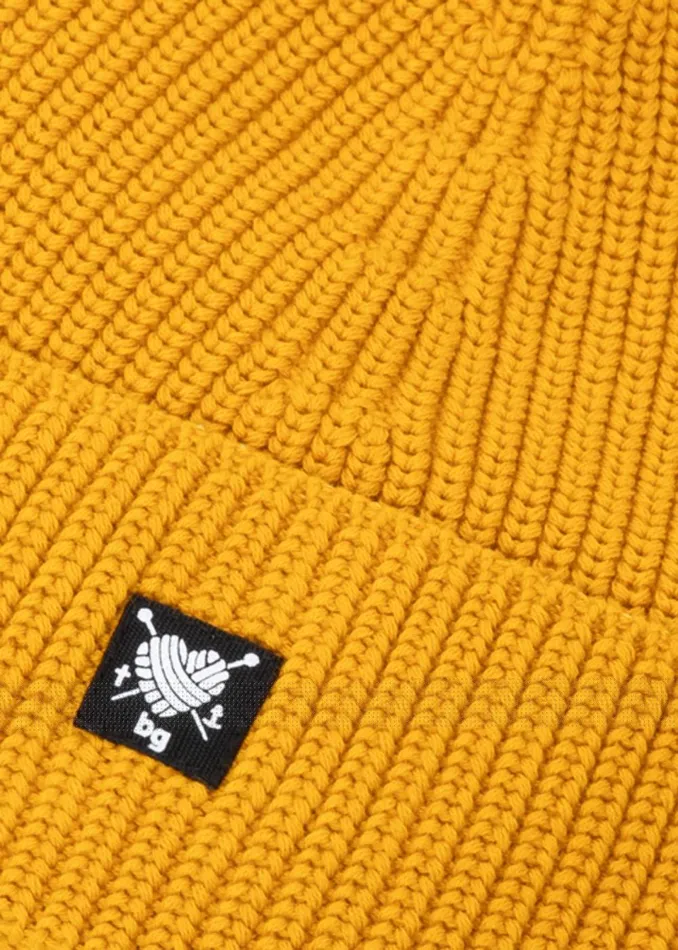 Blutsgeschwister Knitted Hat Beanie Queen Yellow Women Other Accessoires