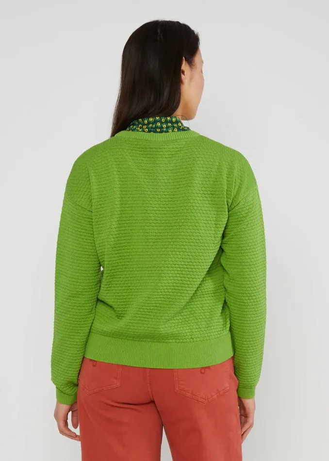 Blutsgeschwister Knitted Jumper Chic Promenade Green Women Knitted Jumpers