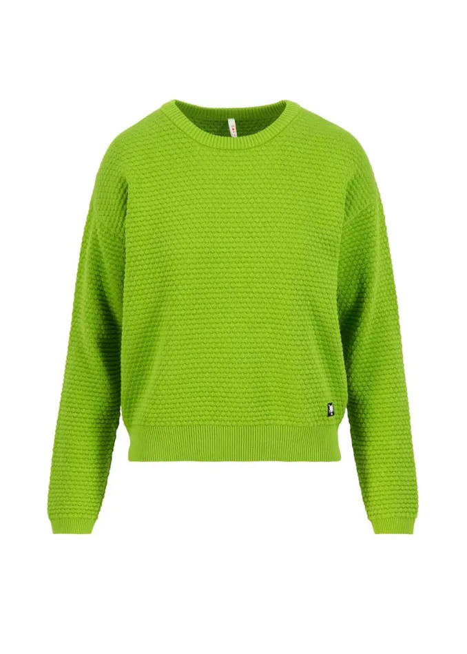 Blutsgeschwister Knitted Jumper Chic Promenade Green Women Knitted Jumpers