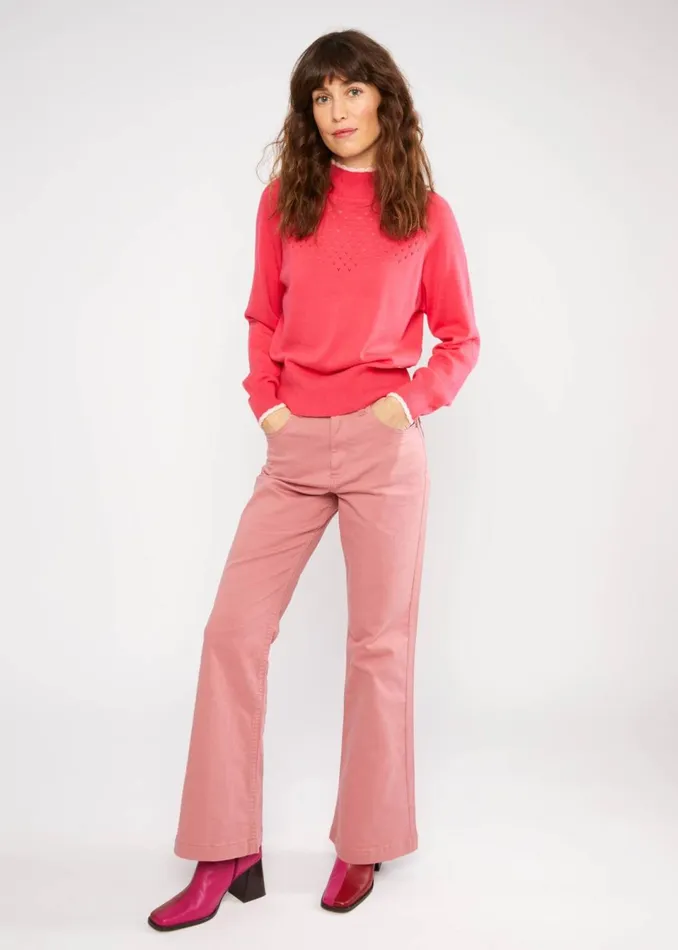 Blutsgeschwister Knitted Jumper Delicious Minds Pink Women Knitted Jumpers
