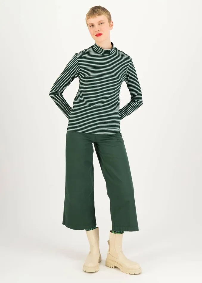 Blutsgeschwister Longsleeve Lonely Lips Turtle Green Women Tops