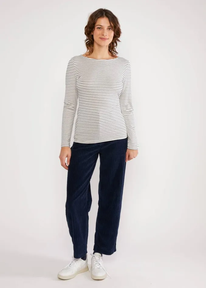 Blutsgeschwister Longsleeve Sweet Sailorette White Women Tops