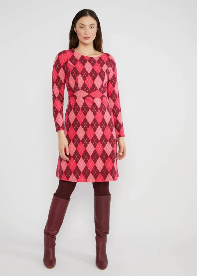 Blutsgeschwister Shift Dress Home Sweet Home Pink Women Dresses