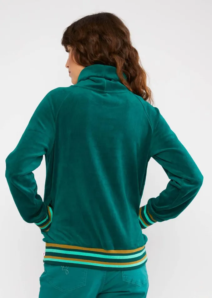 Blutsgeschwister Sweatshirt Velvet Grand Mystic Green Women Sweatshirts and Hoodies