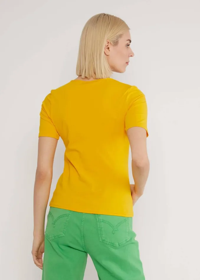 Blutsgeschwister TShirt Balconnet Fminin Yellow Women Tops