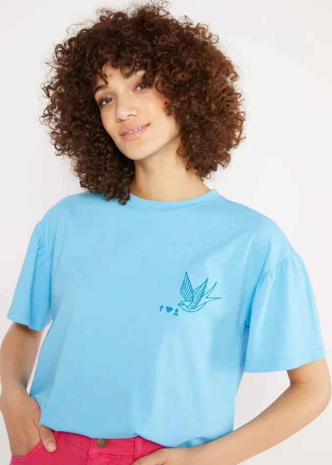 Blutsgeschwister TShirt Bubblegum Romance Blue Women Tops