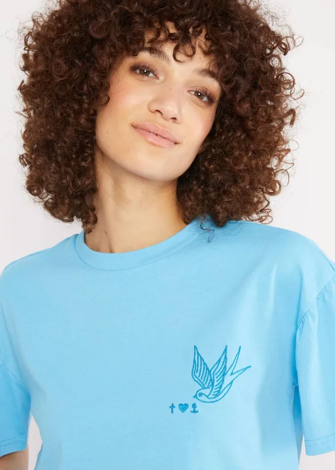 Blutsgeschwister TShirt Bubblegum Romance Blue Women Tops
