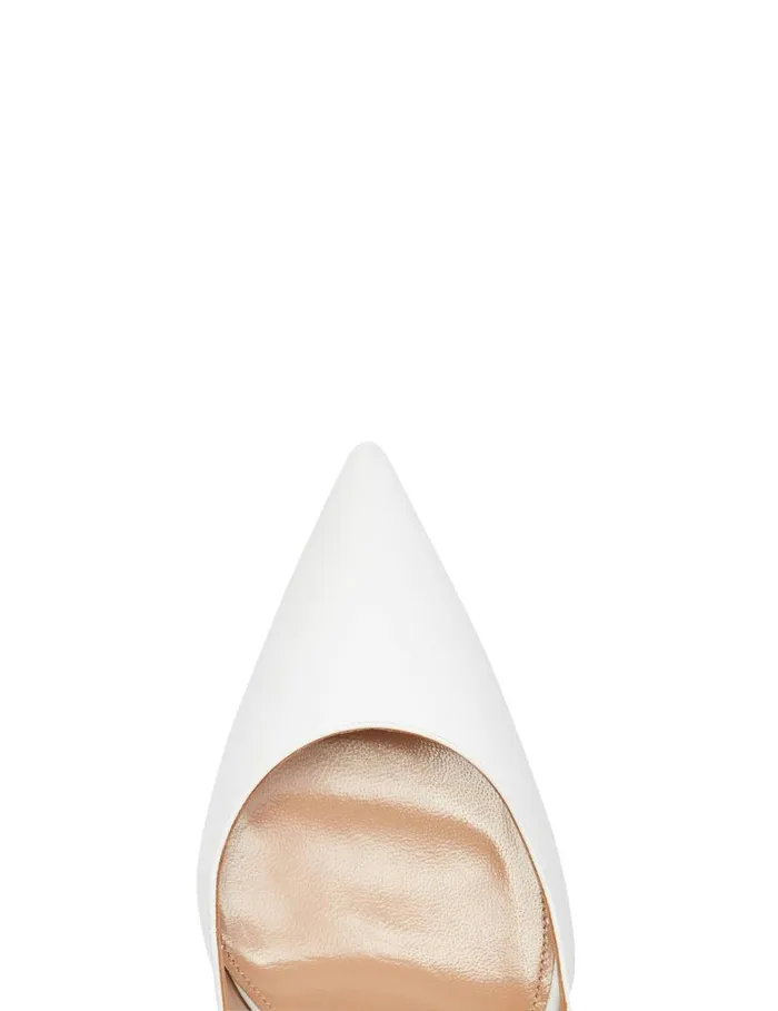 Bow Tie Pump 105 White Women Aquazzura Pumps Bow Tie Pump 105 White Women Aquazzura Pumps