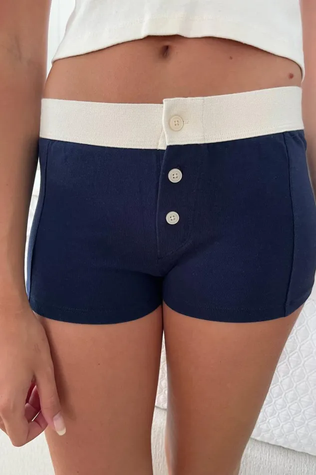 Boy Short Underwear Classic Navy Women Brandy Melville Intimates