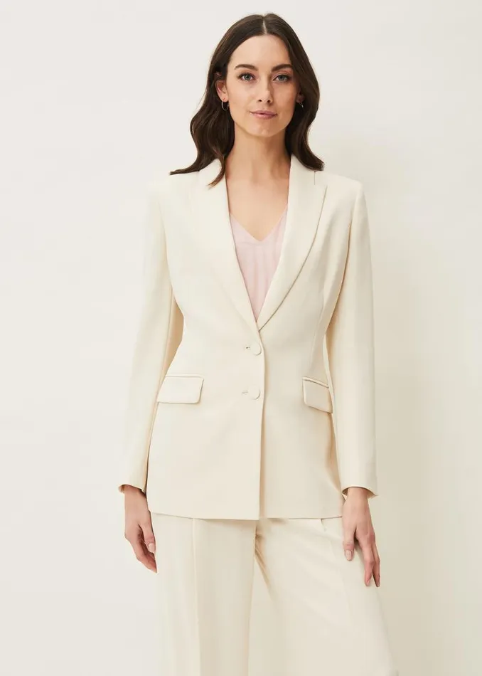 Cadie Suit Jacket Pearl Women Phase Eight Jackets
