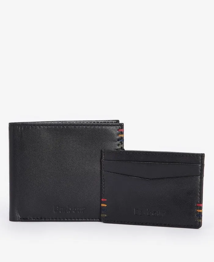 Cairnwell Wallet and Cardholder Gift Set Inky Blue Men Barbour Wallets and Card Holders