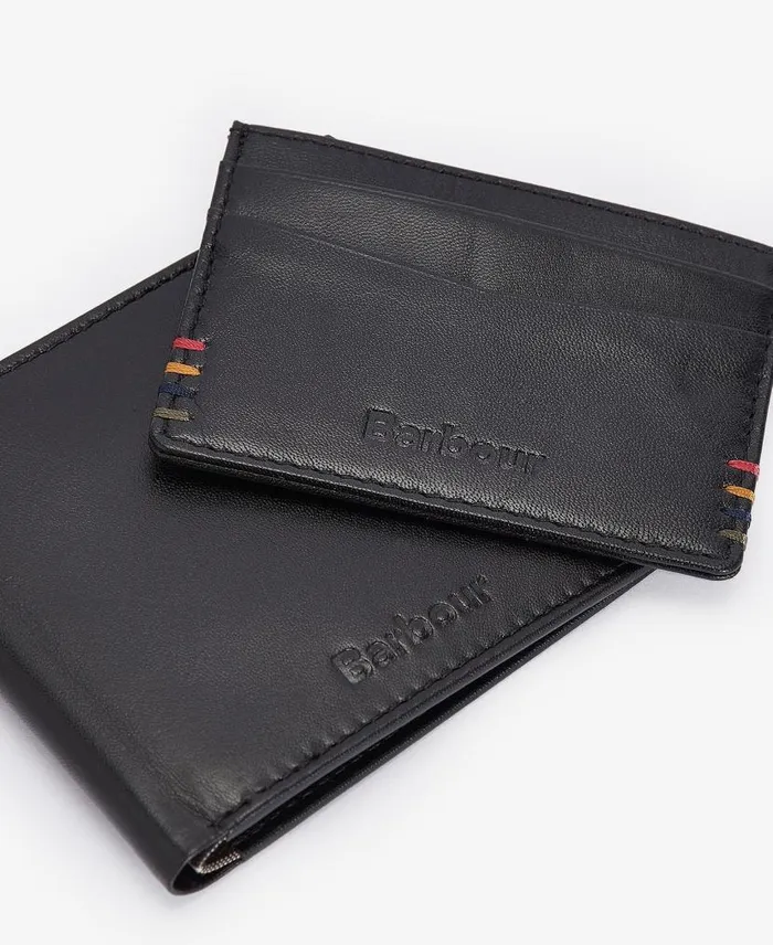 Cairnwell Wallet and Cardholder Gift Set Inky Blue Men Barbour Wallets and Card Holders