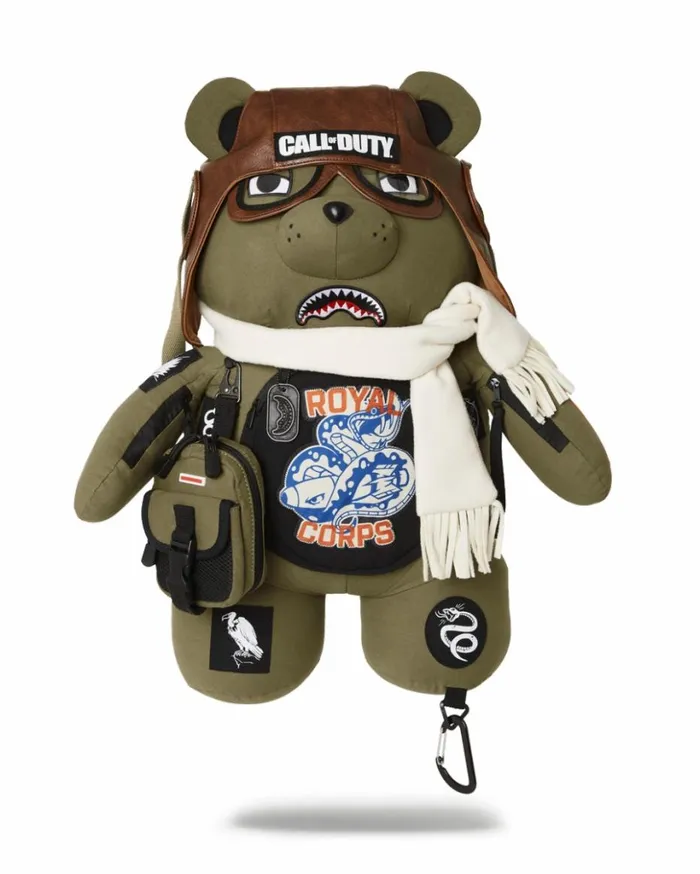 CALL OF DUTY AVIATOR FEARLESS MONEYBEAR TEDDYBEAR BACKPACK Bags SPRAYGROUND
