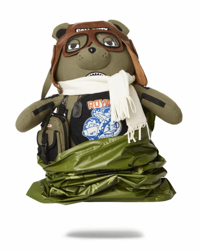 CALL OF DUTY AVIATOR FEARLESS MONEYBEAR TEDDYBEAR BACKPACK Bags SPRAYGROUND