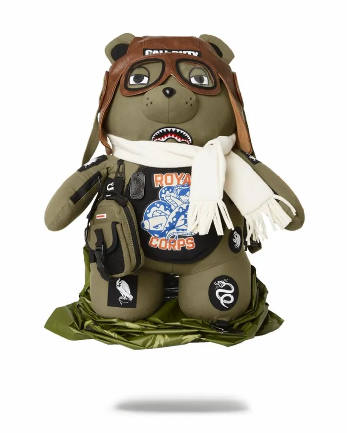 CALL OF DUTY AVIATOR FEARLESS MONEYBEAR TEDDYBEAR BACKPACK Bags SPRAYGROUND