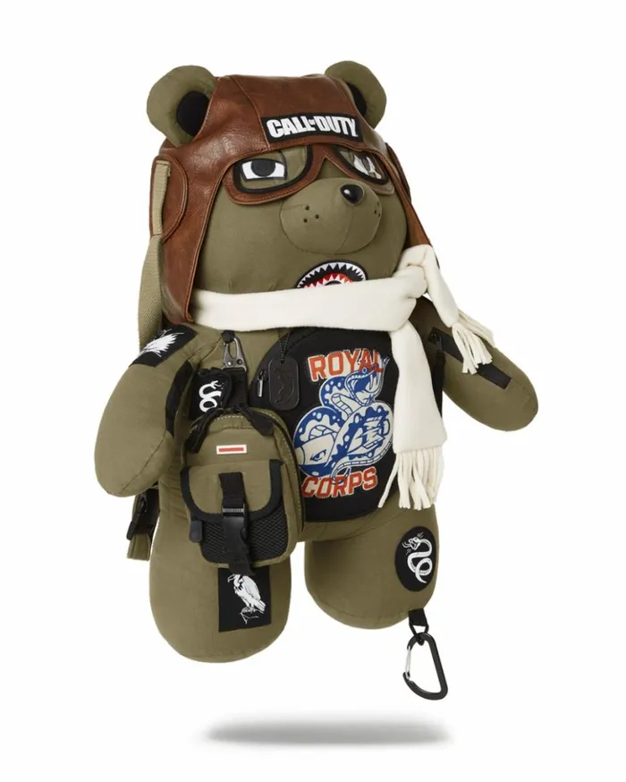 CALL OF DUTY AVIATOR FEARLESS MONEYBEAR TEDDYBEAR BACKPACK Bags SPRAYGROUND