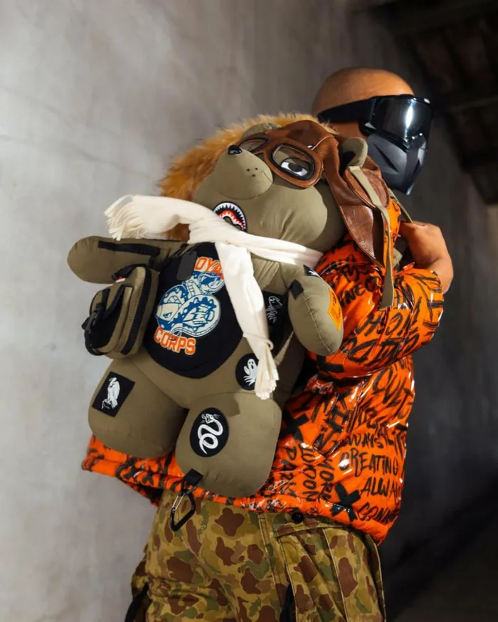 CALL OF DUTY AVIATOR FEARLESS MONEYBEAR TEDDYBEAR BACKPACK Bags SPRAYGROUND