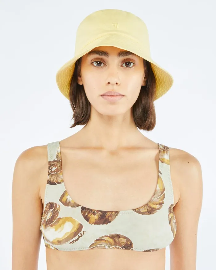 Caran Sale CottonCanvas Bucket Hat Marigold WomenMen Nanushka Hats and Caps