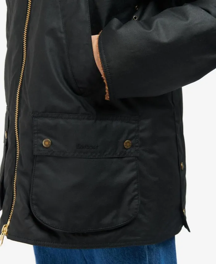 Carloway Waxed Jacket Fernclassic Tartan Women Barbour Waxed Jackets