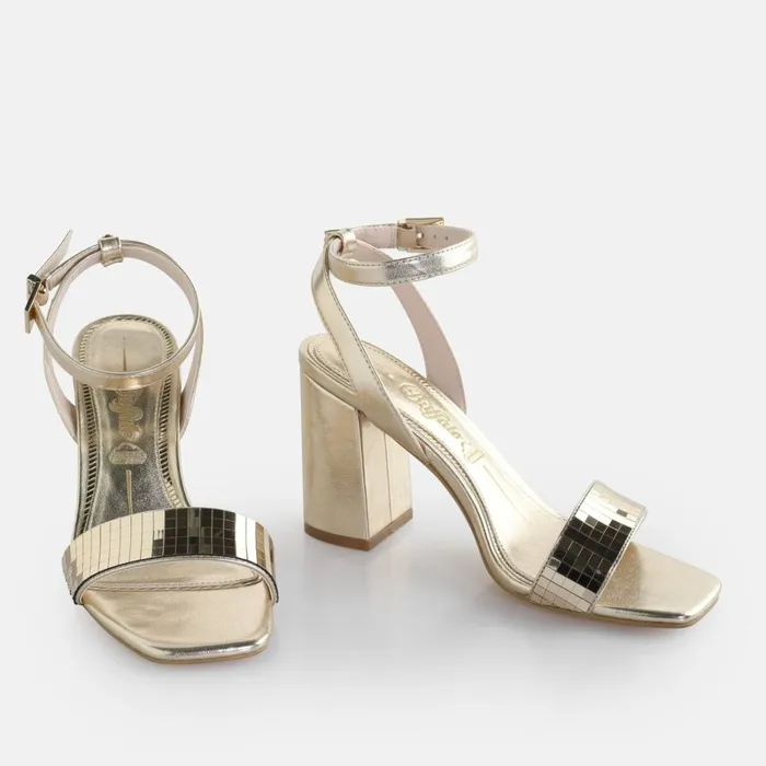 Charlotte Glam Gold Buffalo Heels Charlotte Glam Gold Buffalo Heels