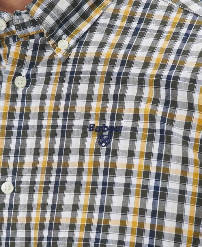 Chaseton Tailored Shirt Stone Men Barbour Shirts