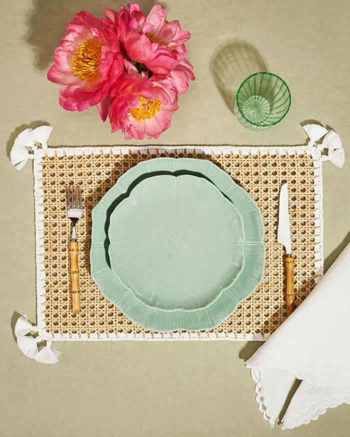 Cherry Blossom Dessert Plate Green Women Aquazzura Dinnerware Cherry Blossom Dessert Plate Green Women Aquazzura Dinnerware