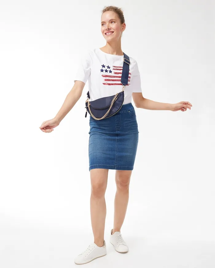 Chico039s Americana Tee Alabaster Women Tees
