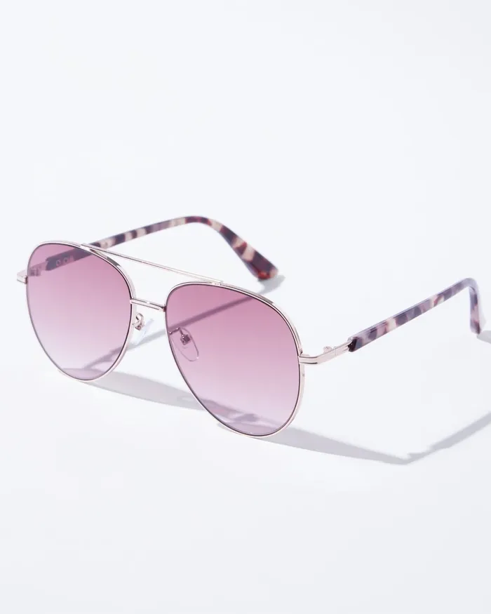 Chico039s Aviator Sunglasses Gold Women Eyewear