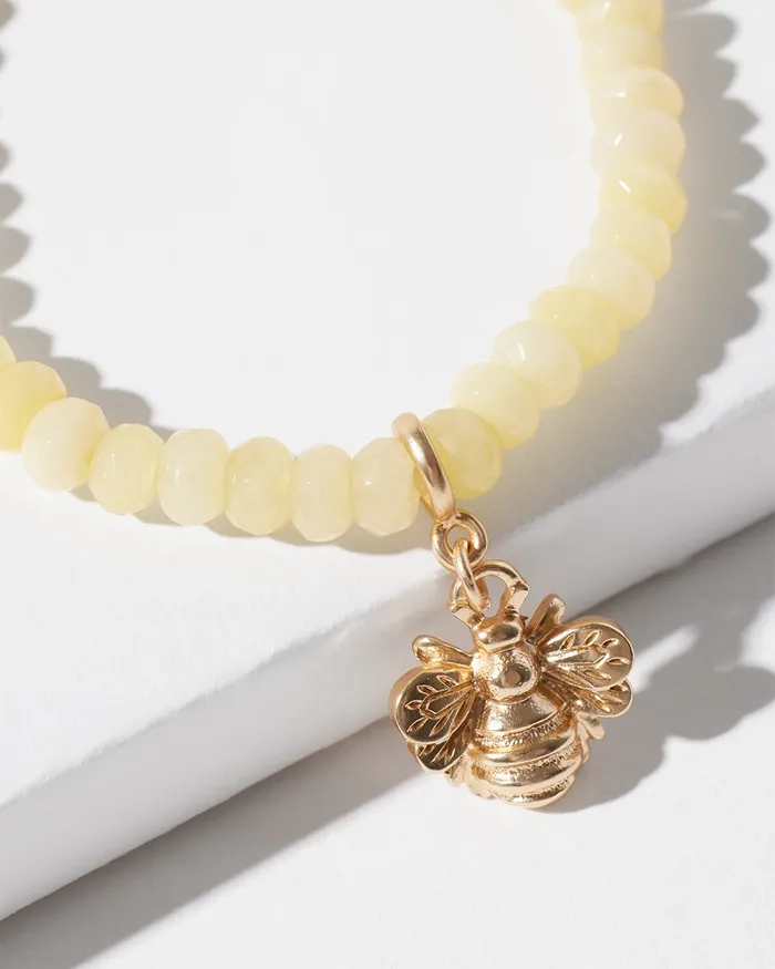 Chico039s Bee Drop Off Stretch Bracelet Yellow Women Bracelets