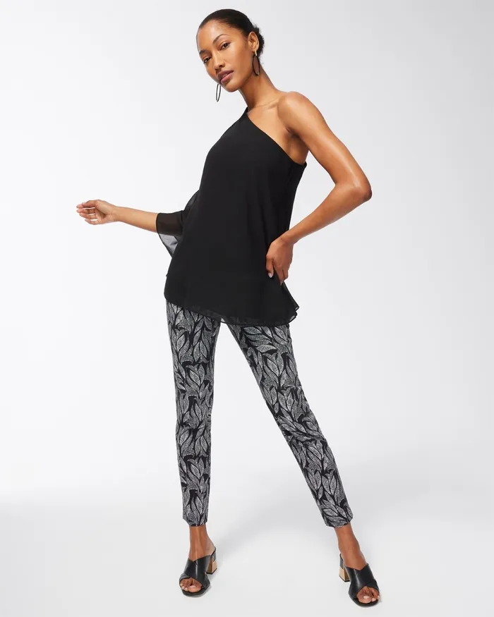 Chico039s Black OneShoulder Top Black Women Tops