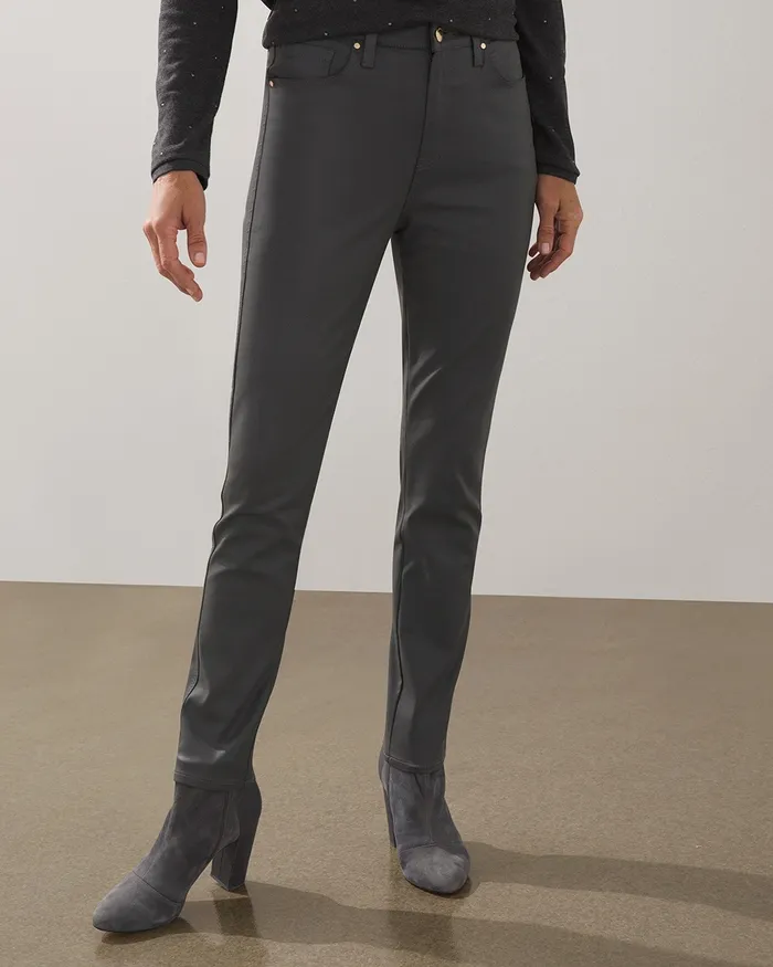 Chico039s Coated Slim Jeans Moonwalk Women Jeans and Denim