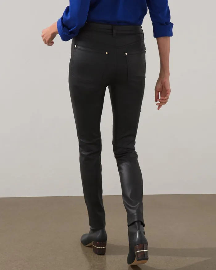 Chico039s Coated Slim Jeans Moonwalk Women Jeans and Denim