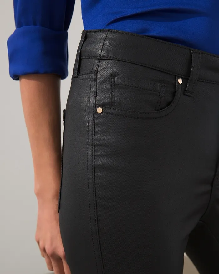 Chico039s Coated Slim Jeans Moonwalk Women Jeans and Denim