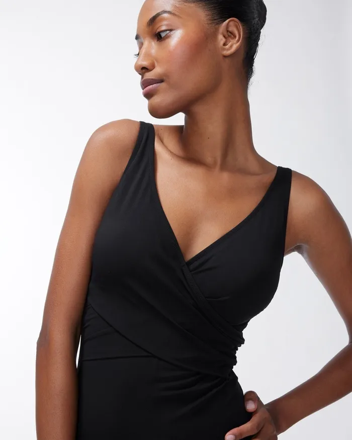 Chico039s Gottex Tummy Control Swimsuit Black Women Swim