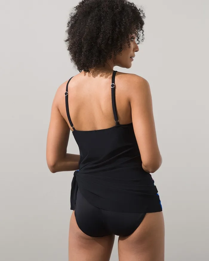 Chico039s Magicsuit Flower Child Parker One Piece Swimsuit BlackMulti Women Swim