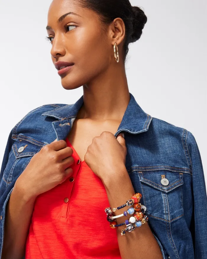 Chico039s Multicolor Coil Bracelet Multi Women Bracelets