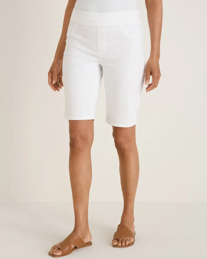 Chico039s NoStain PullOn Shorts Alabaster Women Shorts