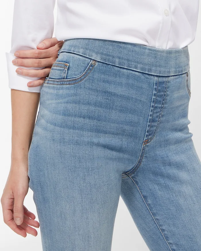 Chico039s PullOn Ankle Jeggings Inverness Indigo Women Jeans and Denim