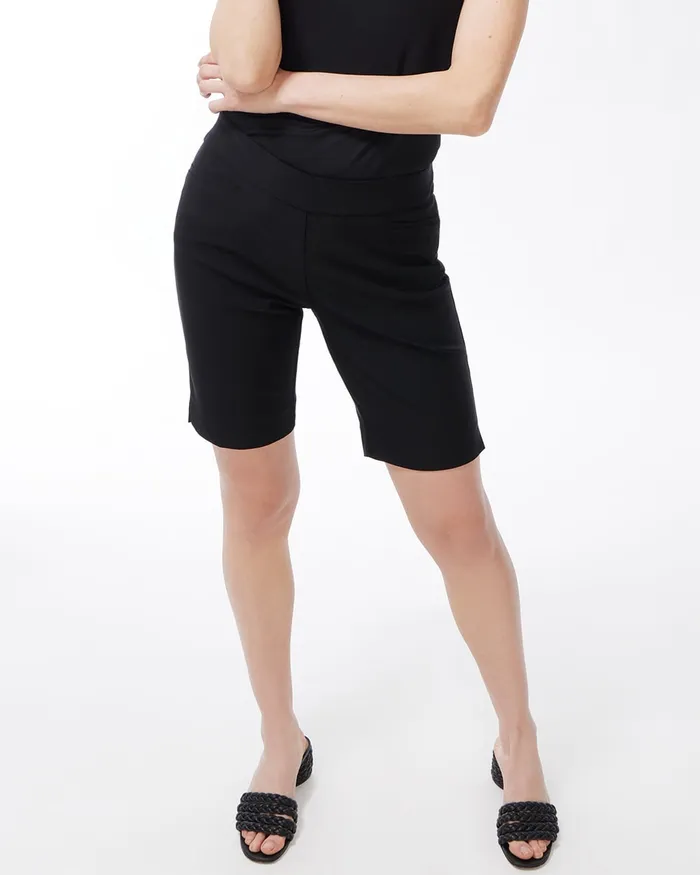 Chico039s So Slimming Brigitte 10034 Shorts Black Women Pants